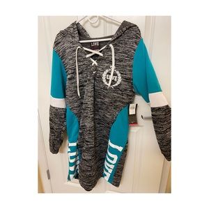 Winter hoodie dress.